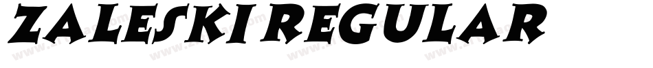 Zaleski Regular字体转换